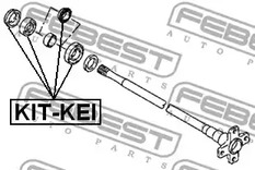 Фото 1 KIT-KEI FEBEST Подшипник полуоси