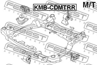 Фото 1 KMB-CDMTRR FEBEST Подвеска, двигатель