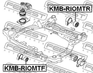 Фото 1 KMB-RIOMTF FEBEST Сайлентблок опоры двигателя передний