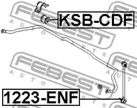 Фото 1 KSB-CDF FEBEST Втулка стабилизатора