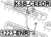 Фото 1 KSB-CEEDR FEBEST Опора, стабилизатор