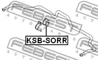 Фото 1 KSB-SORR FEBEST Втулка, стабилизатор