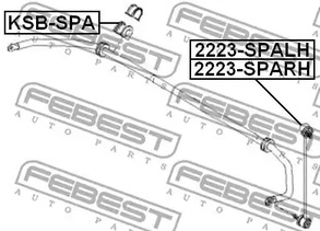 Фото 1 KSB-SPA FEBEST Втулка, стабилизатор