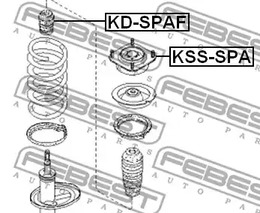 Фото 1 KSS-SPA FEBEST Подвеска, амортизатор