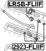 Фото 1 LRSB-FLIIF FEBEST Втулка стабилизатора