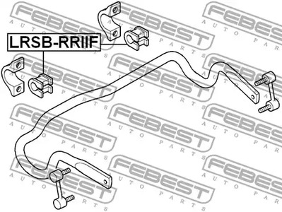 Фото 1 LRSB-RRIIF FEBEST Втулка стабилизатора
