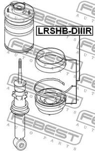 Фото 1 LRSHB-DIIIR FEBEST Защитный колпак / пыльник, амортизатор