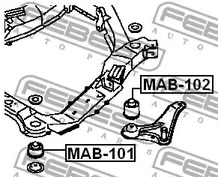 Фото 1 MAB-101 FEBEST Сайлентблок