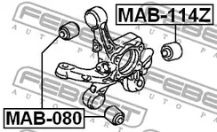 Фото 1 MAB-114Z FEBEST Сайлентблок