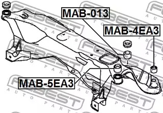 Фото 1 MAB-5EA3 FEBEST Втулка, балка моста