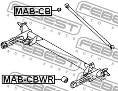 Фото 1 MAB-CBWR FEBEST Втулка, балка моста