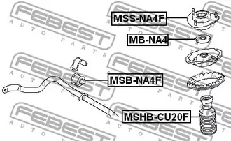 Фото 1 MB-NA4 FEBEST Подшипник опорный