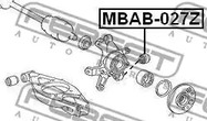 Фото 1 MBAB-027Z FEBEST Сайлентблок