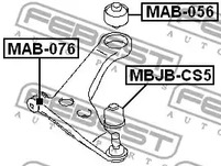 Фото 1 MBJB-CS5 FEBEST Пыльник шаровой опоры