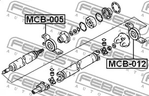 Фото 1 MCB-012 FEBEST Подшипник подвесной