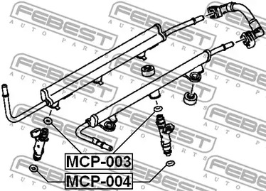 Фото 1 MCP-003 FEBEST Кольцо уплотнительное