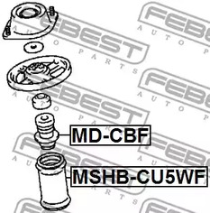 Фото 1 MD-CBF FEBEST Отбойник амортизатора