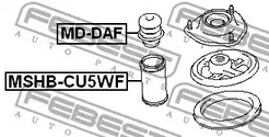 Фото 1 MD-DAF FEBEST Защитный комплект амортизатора