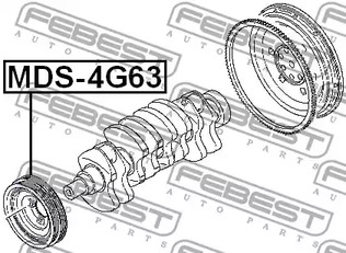 Фото 1 MDS-4G63 FEBEST Шкив коленвала