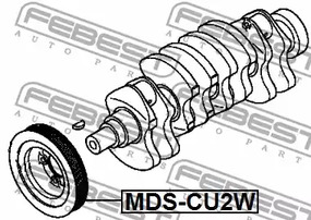 Фото 1 MDS-CU2W FEBEST Шкив коленвала