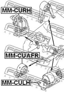 Фото 1 MM-CUAFR FEBEST Подвеска, двигатель