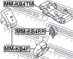 Фото 1 MM-KB4TM FEBEST Подвеска, механическая коробка передач