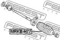 Фото 1 MRKB-H77 FEBEST Пыльник рулевой рейки