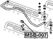 Фото 1 MSB-007 FEBEST Опора, стабилизатор