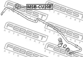 Фото 1 MSB-CU20R FEBEST Втулка стабилизатора