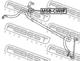 Фото 1 MSB-CW8F FEBEST Втулка, стабилизатор