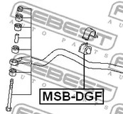 Фото 1 MSB-DGF FEBEST Опора, стабилизатор