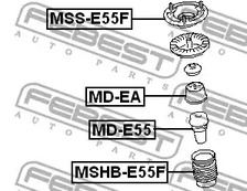 Фото 1 MSHB-E55F FEBEST Защитный колпак / пыльник, амортизатор