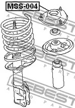 Фото 1 MSS-004 FEBEST Подвеска, амортизатор