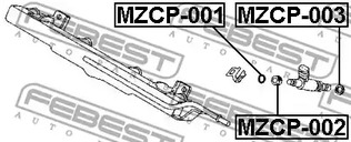 Фото 1 MZCP-001 FEBEST Уплотнительное кольцо форсунки