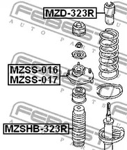 Фото 1 MZD-323R FEBEST Отбойник амортизатора