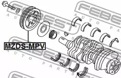 Фото 1 MZDS-MPV FEBEST Шкив коленвала