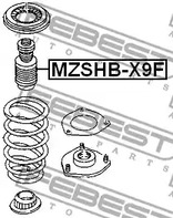 Фото 1 MZSHB-X9F FEBEST Пыльник амортизатора подвески