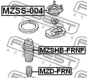 Фото 1 MZSS-004 FEBEST Опора амортизатора подвески левый