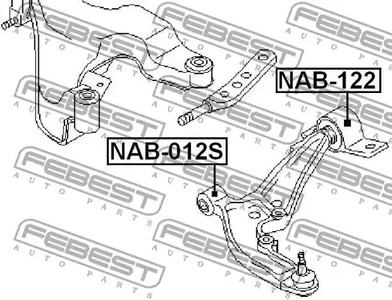 Фото 1 NAB-012S FEBEST Подвеска, рычаг независимой подвески колеса