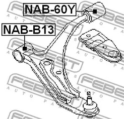 Фото 1 NAB-60Y FEBEST Сайлентблок подвески