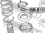 Фото 1 NB-B14 FEBEST Подшипник качения, опора стойки амортизатора