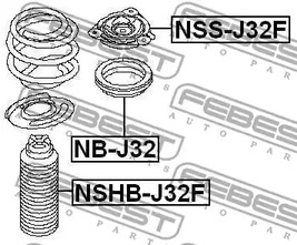 Фото 1 NB-J32 FEBEST Подшипник опорный