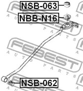 Фото 1 NBB-N16 FEBEST Чехол рычага КПП