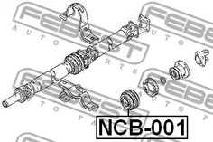 Фото 1 NCB-001 FEBEST Подшипник подвесной