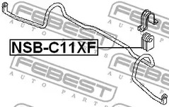 Фото 1 NSB-C11XF FEBEST Втулка стабилизатора