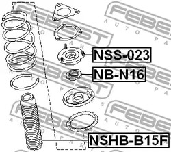 Фото 1 NSHB-B15F FEBEST Пыльник амортизатора