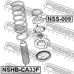 Фото 1 NSHB-CA33F FEBEST Защитный колпак / пыльник, амортизатор