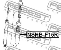 Фото 1 NSHB-F15R FEBEST Защитный колпак / пыльник, амортизатор