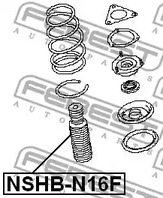 Фото 1 NSHB-N16F FEBEST Защитный колпак / пыльник, амортизатор