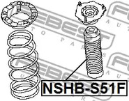 Фото 1 NSHB-S51F FEBEST Пыльник амортизатора